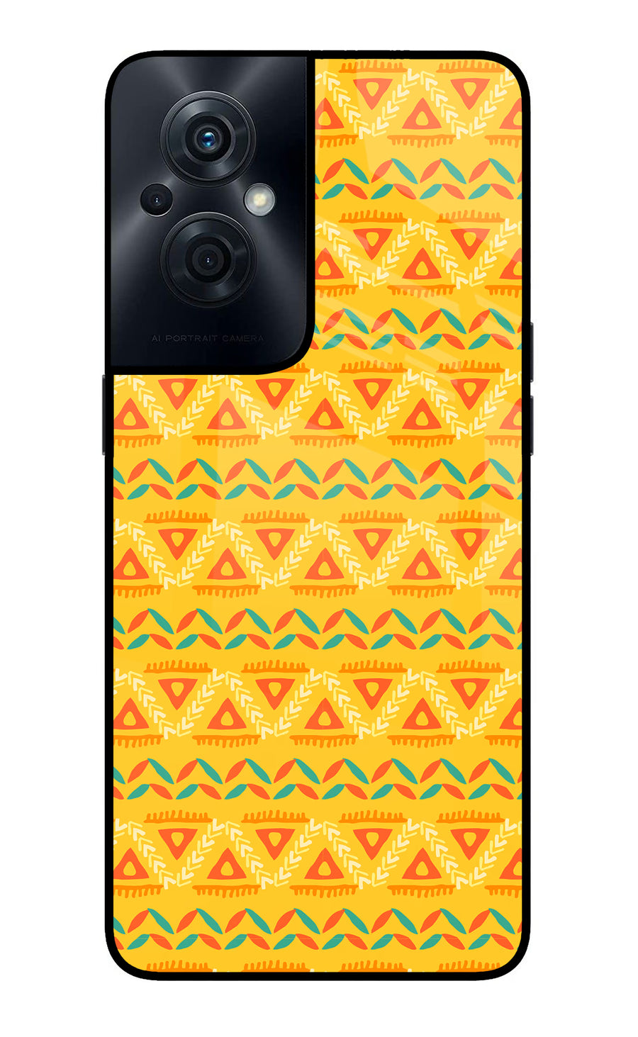 Tribal Pattern OPPO F21s Pro 5G Back Cover, Glass case