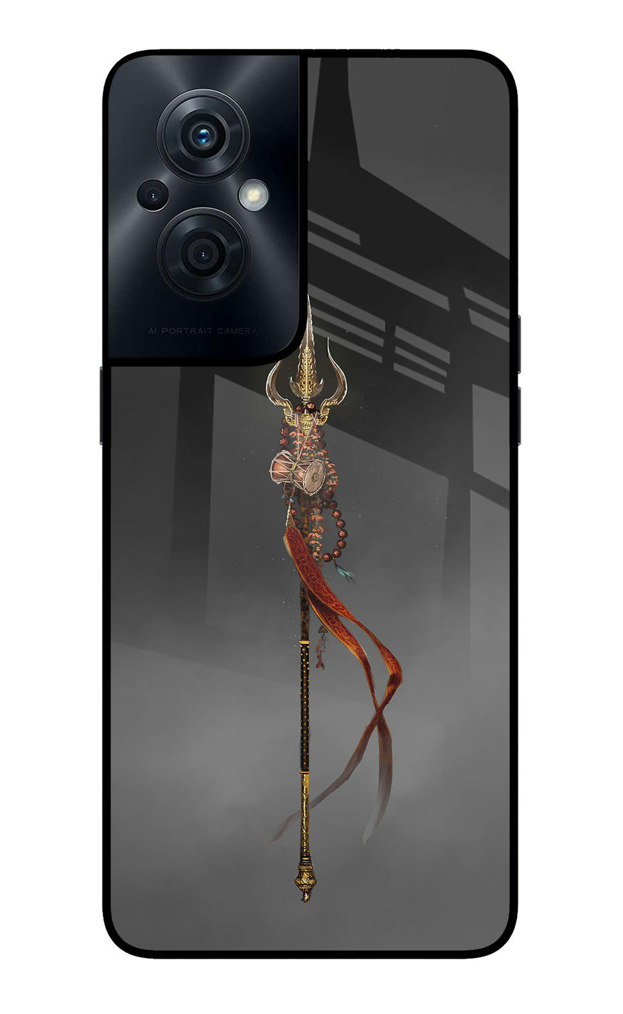 Shiv Trishul OPPO F21s Pro 5G Back Cover, Glass case