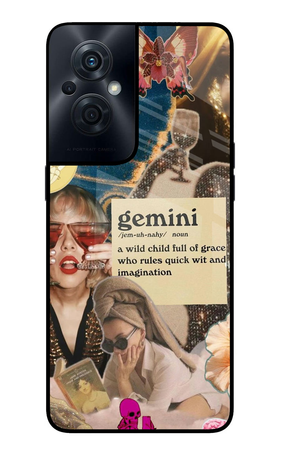 Gemini Zodiac OPPO F21s Pro 5G Back Cover, Glass case