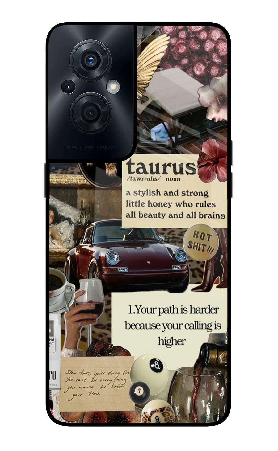 Taurus Zodiac OPPO F21s Pro 5G Back Cover, Glass case