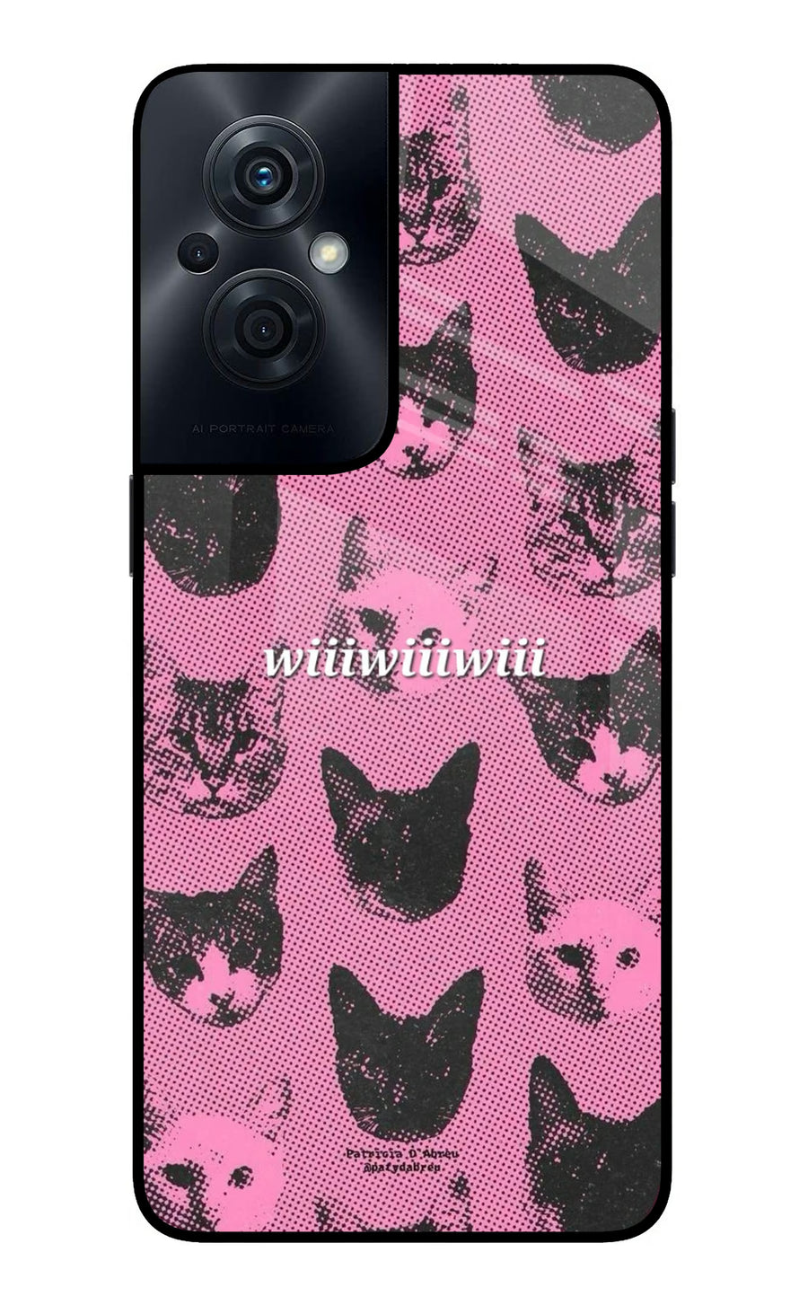 Pink Cats OPPO F21s Pro 5G Back Cover, Glass case