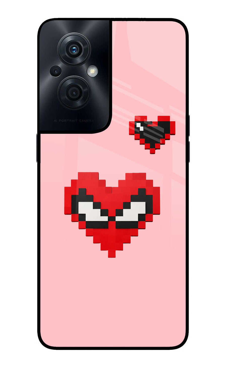 Gwen Heart OPPO F21s Pro 5G Back Cover, Glass case