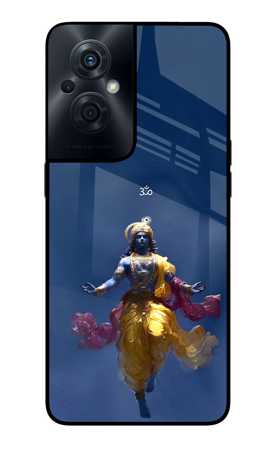 Cosmic Krishna OPPO F21s Pro 5G Back Cover, Glass case