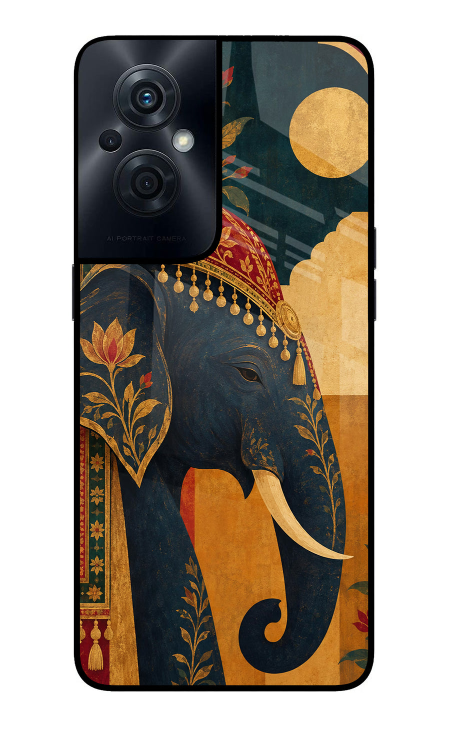 Royal Elephant OPPO F21s Pro 5G Back Cover, Glass case