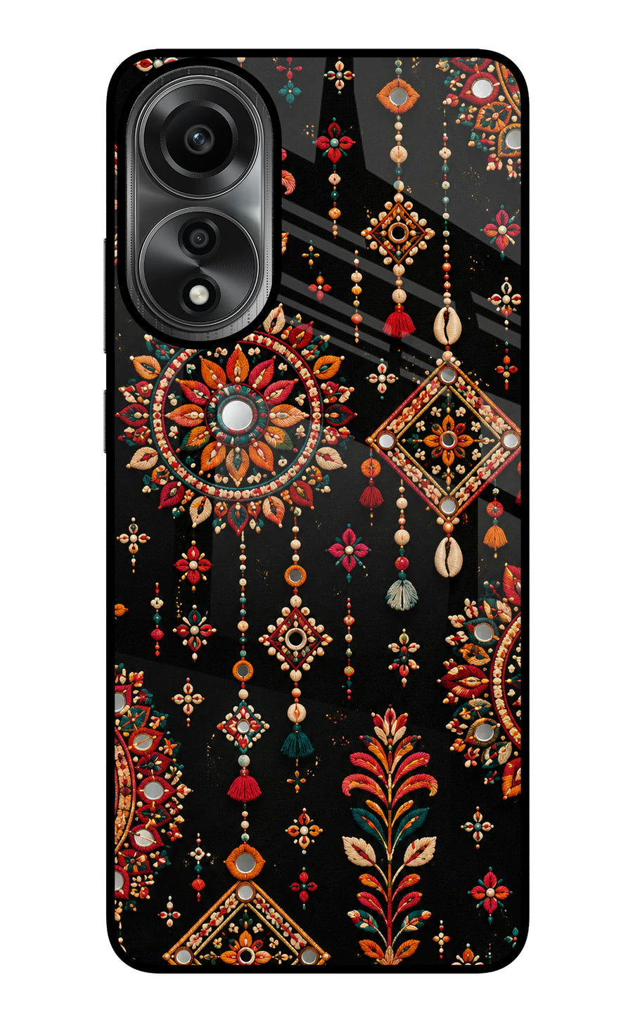 Boho Noir Oppo A78 4G Back Cover, Glass case