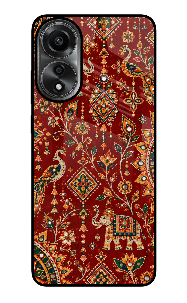 Laal Riwaaz Oppo A78 4G Glass Case