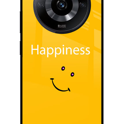 Happiness With Smiley Realme Narzo 60 5G Glass Case Back Cover by Casekaro