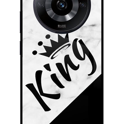 King Realme Narzo 60 5G Glass Case Back Cover by Casekaro