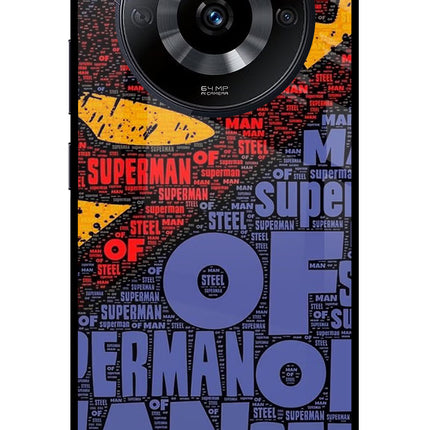 Superman Realme Narzo 60 5G Glass Case Back Cover by Casekaro