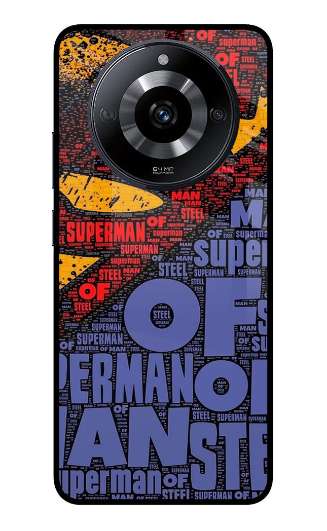 Superman Realme Narzo 60 5G Glass Case Back Cover by Casekaro
