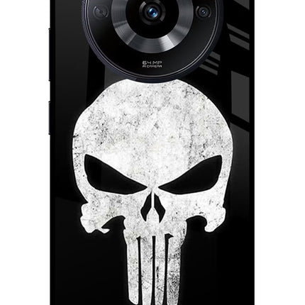 Punisher Skull Realme Narzo 60 5G Glass Case Back Cover by Casekaro