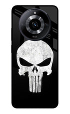Punisher Skull Realme Narzo 60 5G Glass Case Back Cover by Casekaro
