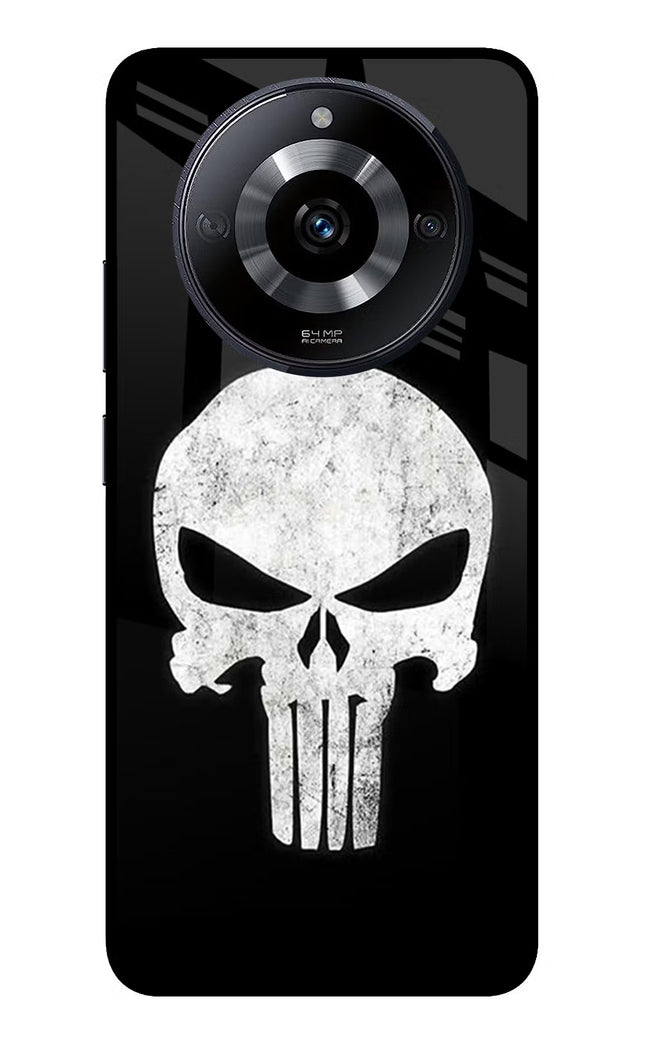 Punisher Skull Realme Narzo 60 5G Glass Case Back Cover by Casekaro