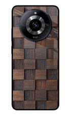 Wooden Cube Design Realme Narzo 60 5G Glass Case Back Cover by Casekaro