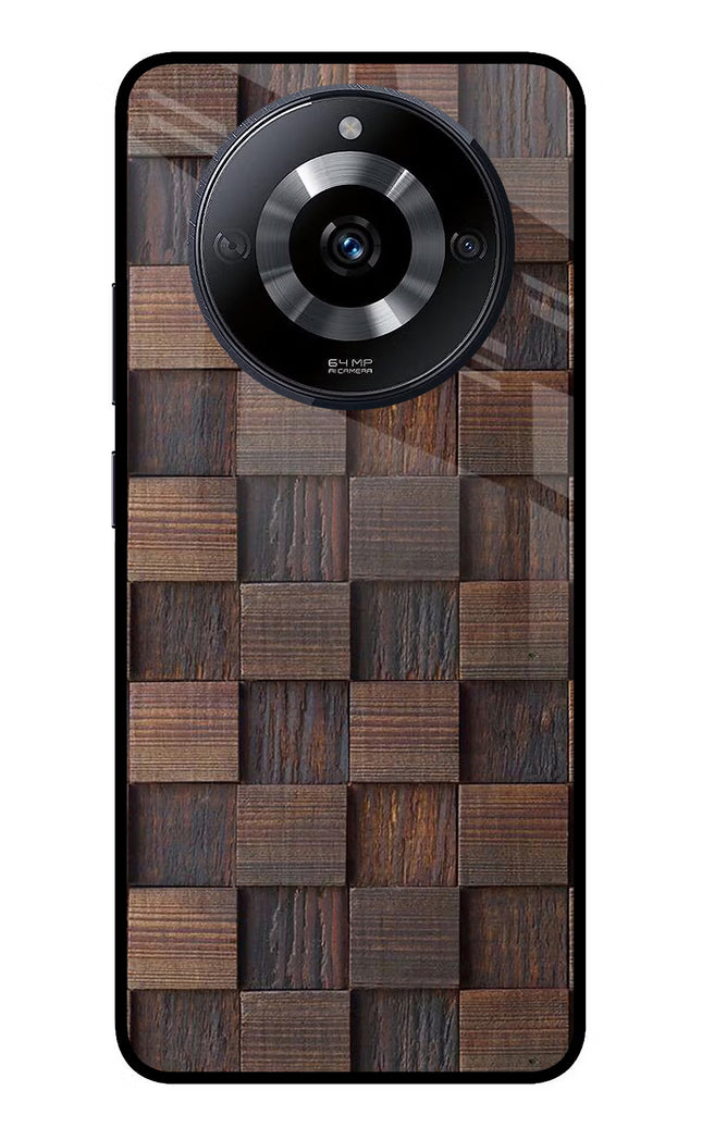 Wooden Cube Design Realme Narzo 60 5G Glass Case Back Cover by Casekaro
