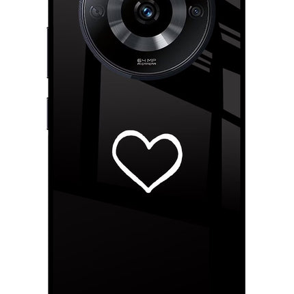 Heart Realme Narzo 60 5G Glass Case Back Cover by Casekaro