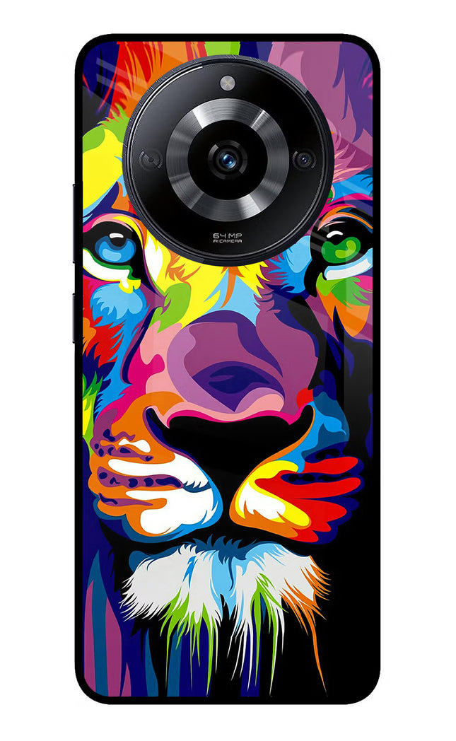Lion Realme Narzo 60 5G Glass Case Back Cover by Casekaro