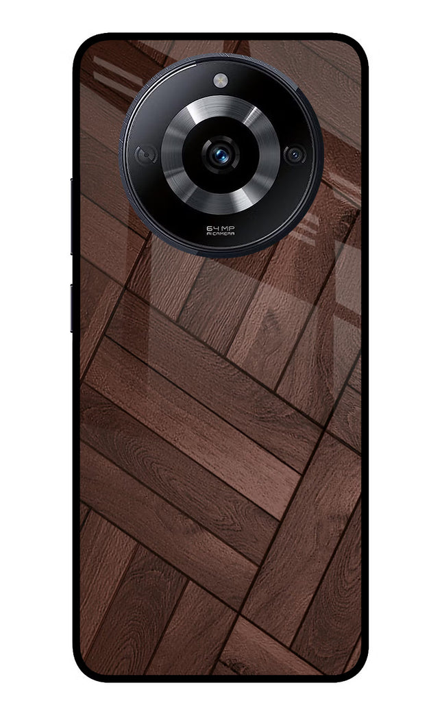 Wooden Texture Design Realme Narzo 60 5G Glass Case Back Cover by Casekaro