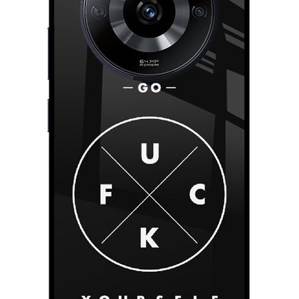 Go Fuck Yourself Realme Narzo 60 5G Glass Case Back Cover by Casekaro