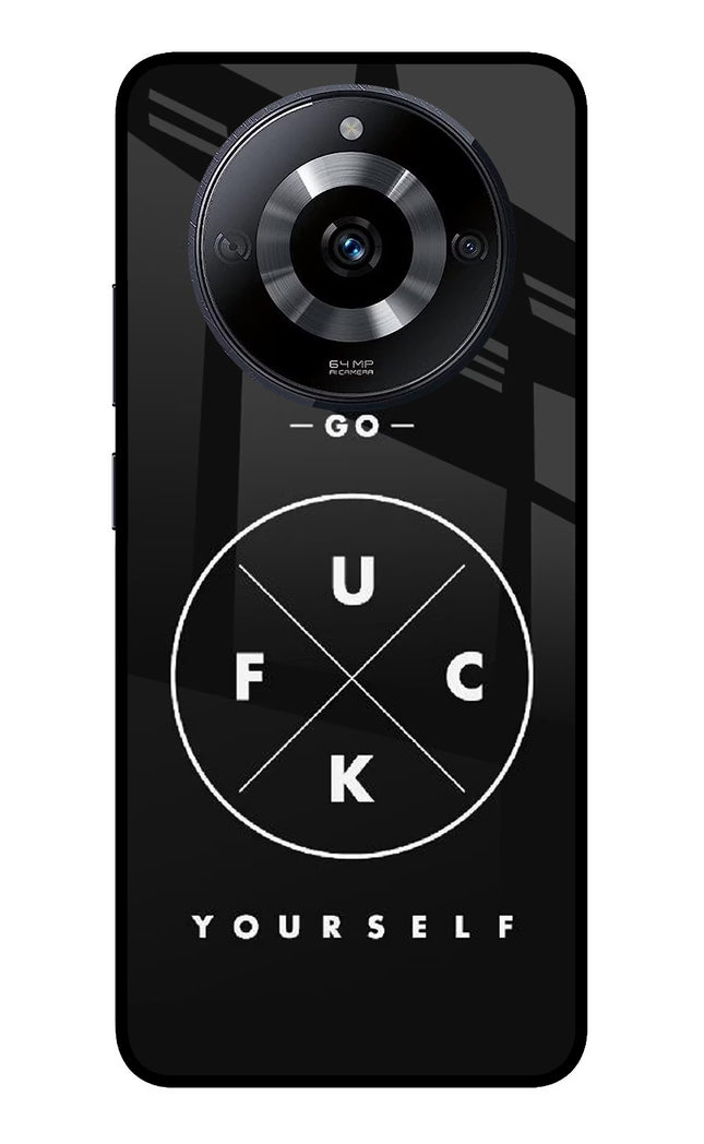 Go Fuck Yourself Realme Narzo 60 5G Glass Case Back Cover by Casekaro