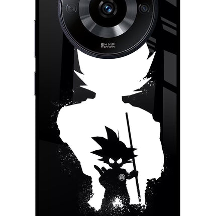 Goku Shadow Realme Narzo 60 5G Glass Case Back Cover by Casekaro