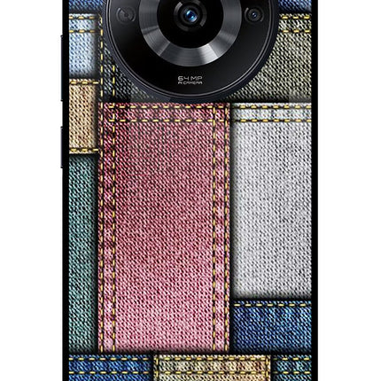 Multicolor Jeans Realme Narzo 60 5G Glass Case Back Cover by Casekaro