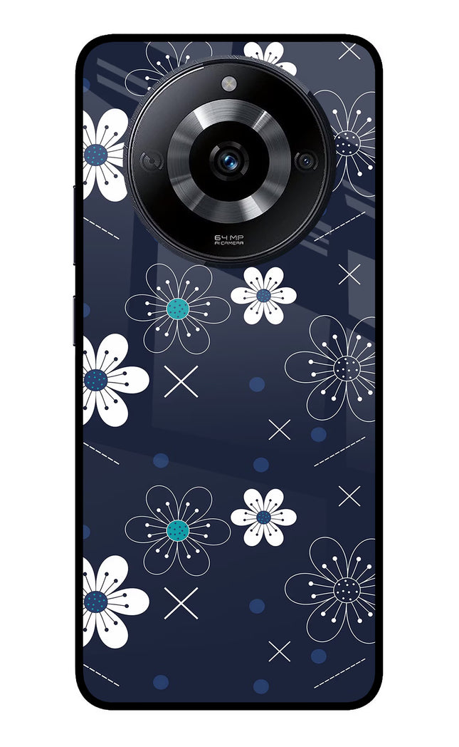 Flowers Realme Narzo 60 5G Glass Case Back Cover by Casekaro