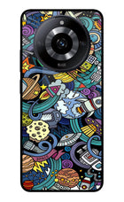 Space Abstract Realme Narzo 60 5G Glass Case Back Cover by Casekaro