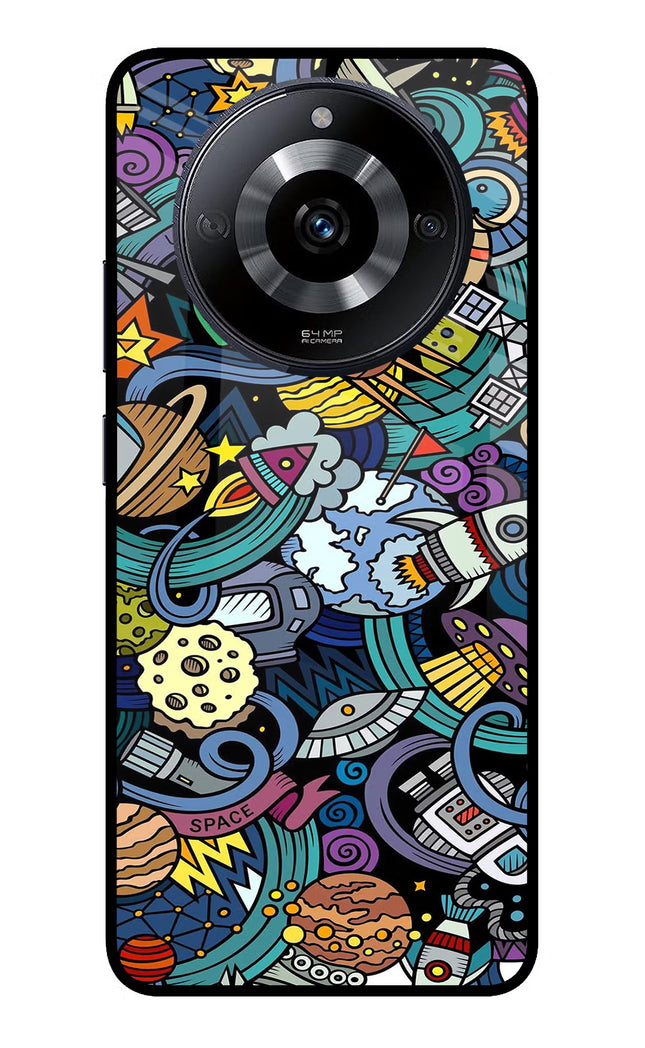 Space Abstract Realme Narzo 60 5G Glass Case Back Cover by Casekaro