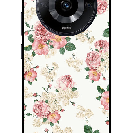 Flowers Realme Narzo 60 5G Glass Case Back Cover by Casekaro