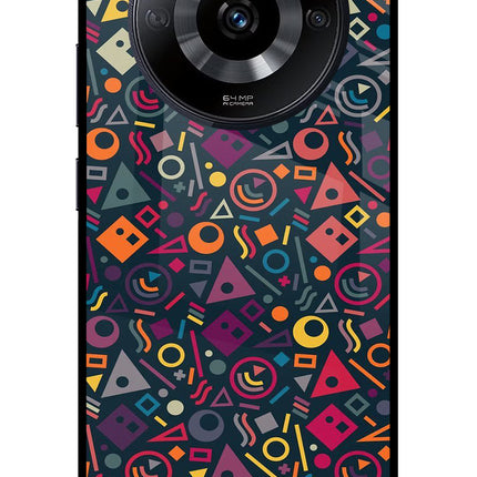 Geometric Abstract Realme Narzo 60 5G Glass Case Back Cover by Casekaro