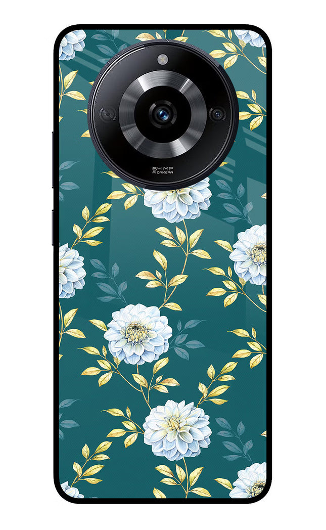 Flowers Realme Narzo 60 5G Glass Case Back Cover by Casekaro