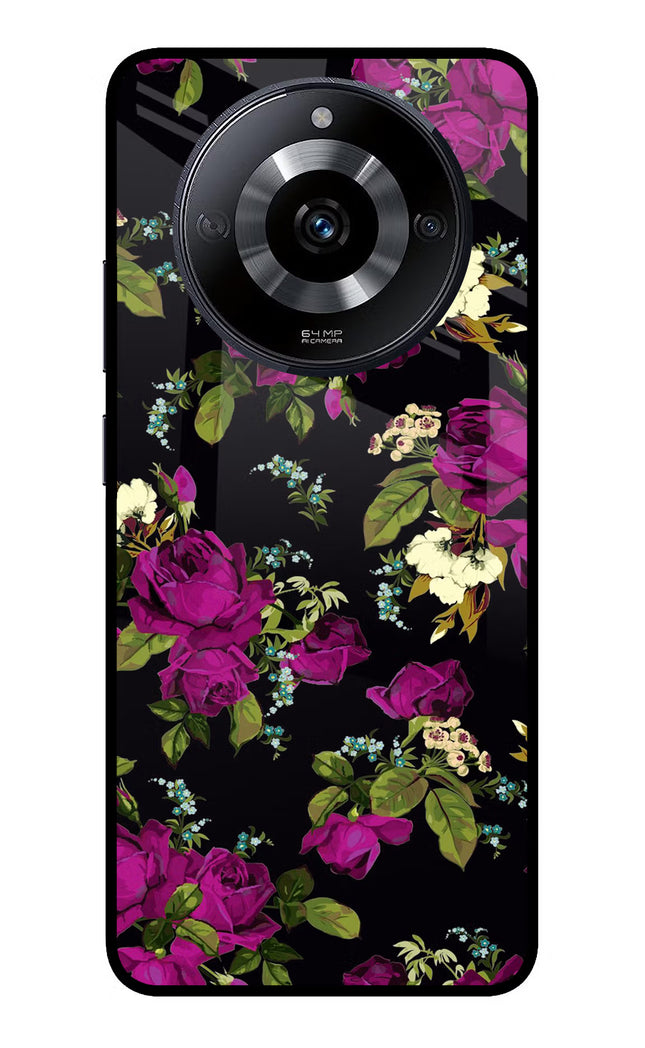 Flowers Realme Narzo 60 5G Glass Case Back Cover by Casekaro