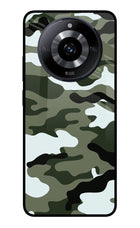 Camouflage Realme Narzo 60 5G Glass Case Back Cover by Casekaro