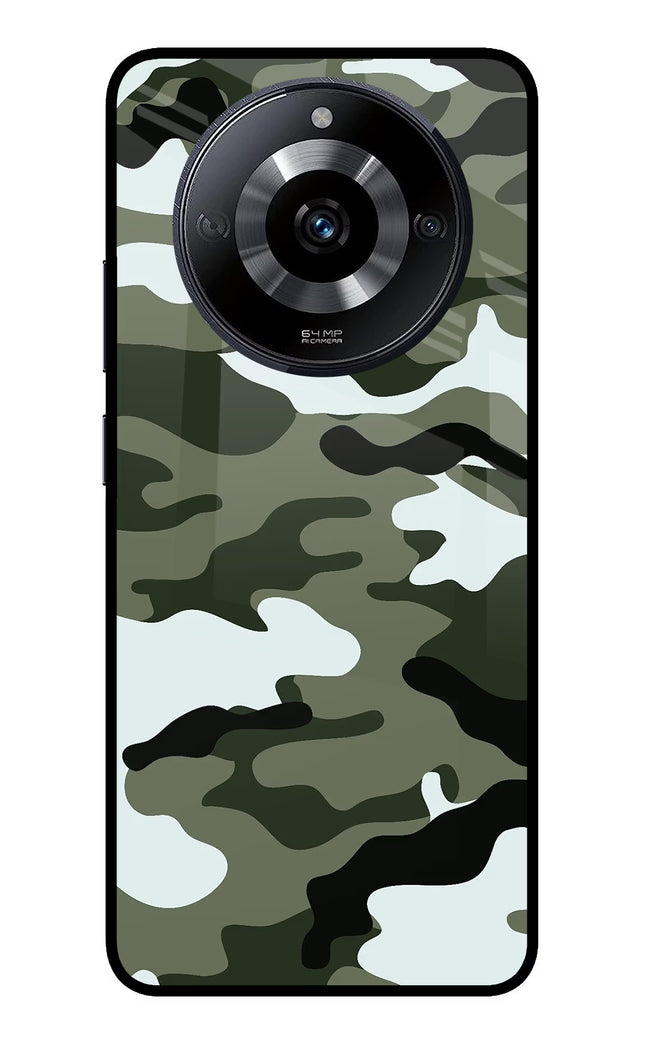 Camouflage Realme Narzo 60 5G Glass Case Back Cover by Casekaro