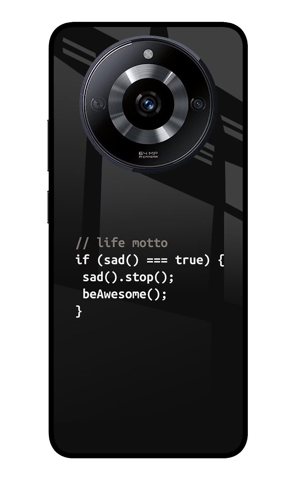 Life Motto Code Realme Narzo 60 5G Glass Case