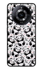 Cute Panda Realme Narzo 60 5G Glass Case Back Cover by Casekaro