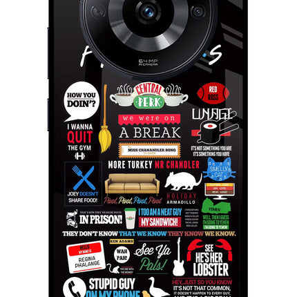FRIENDS Realme Narzo 60 5G Glass Case Back Cover by Casekaro