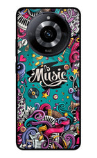 Music Graffiti Realme Narzo 60 5G Glass Case Back Cover by Casekaro