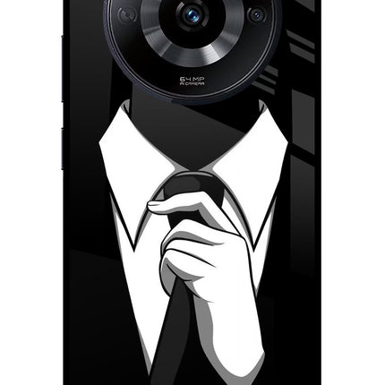 Black Tie Realme Narzo 60 5G Glass Case Back Cover by Casekaro
