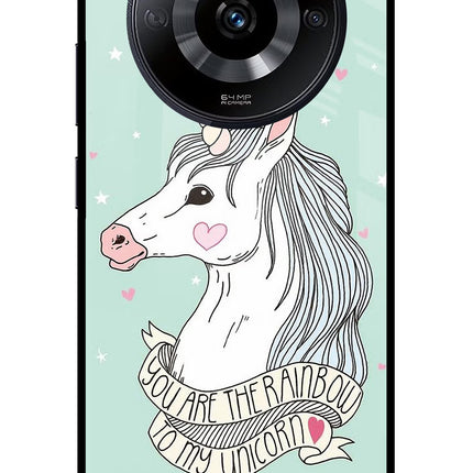 Unicorn Wallpaper Realme Narzo 60 5G Glass Case Back Cover by Casekaro