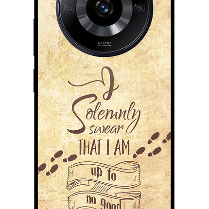 I Solemnly swear that i up to no good Realme Narzo 60 5G Glass Case Back Cover by Casekaro