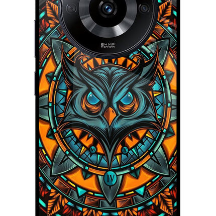 Angry Owl Art Realme Narzo 60 5G Glass Case Back Cover by Casekaro