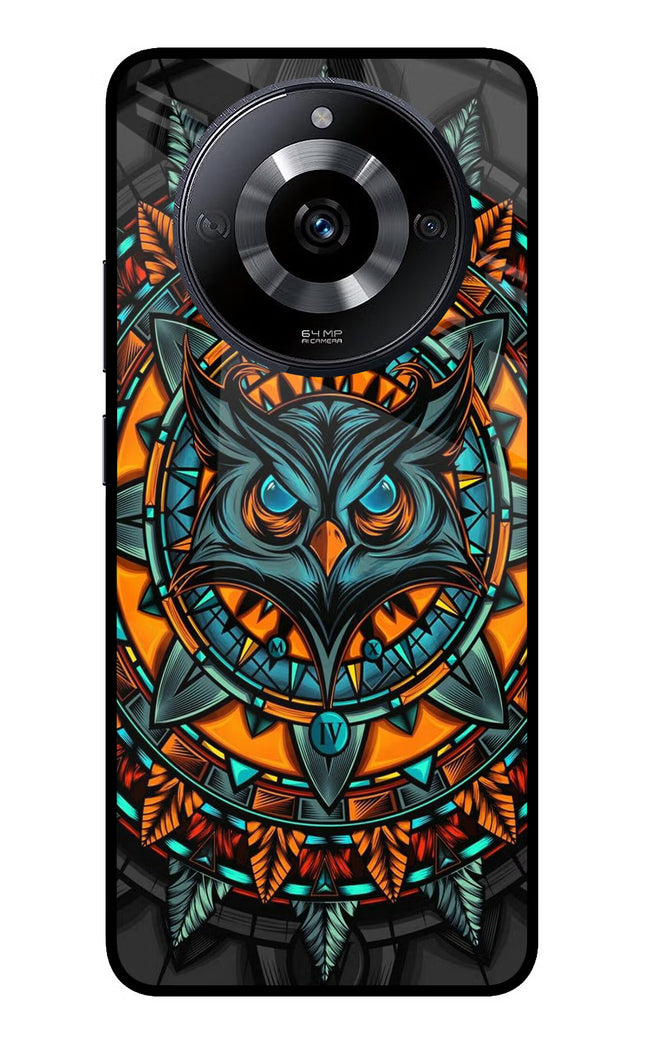 Angry Owl Art Realme Narzo 60 5G Glass Case Back Cover by Casekaro