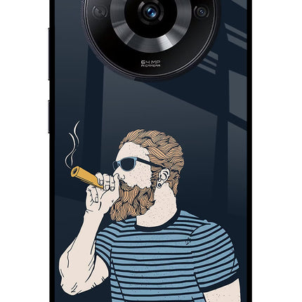 Smoking Realme Narzo 60 5G Glass Case Back Cover by Casekaro