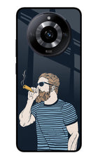 Smoking Realme Narzo 60 5G Glass Case Back Cover by Casekaro