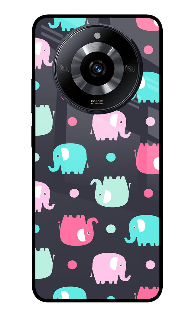 Elephants Realme Narzo 60 5G Glass Case Back Cover by Casekaro