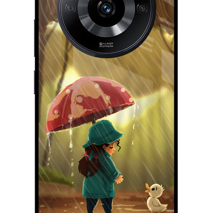 Rainy Day Realme Narzo 60 5G Glass Case Back Cover by Casekaro