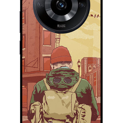 Adventurous Realme Narzo 60 5G Glass Case Back Cover by Casekaro