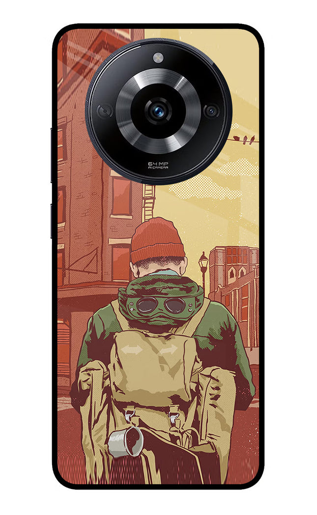 Adventurous Realme Narzo 60 5G Glass Case Back Cover by Casekaro